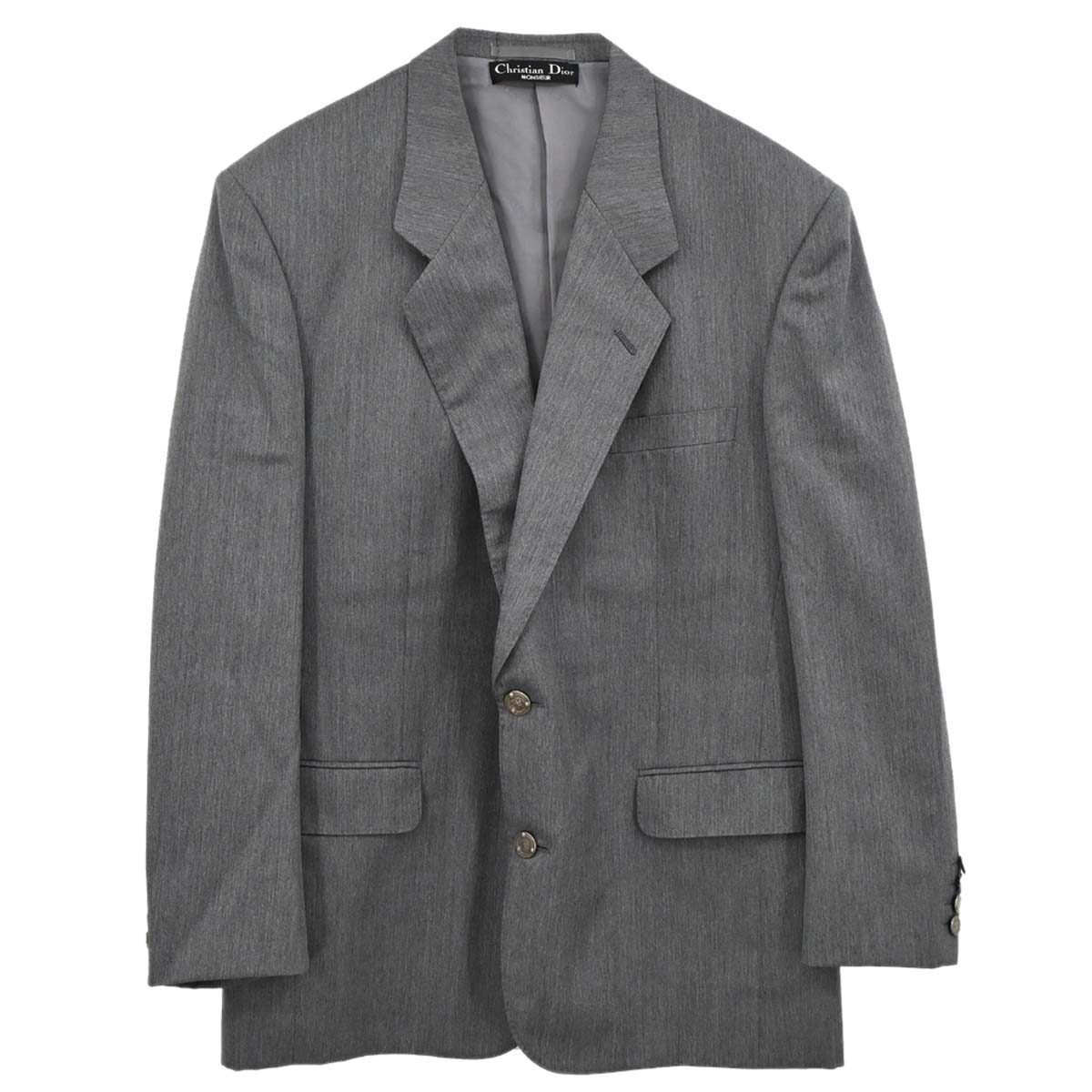 Christian Dior Single Breasted Jacket Gray