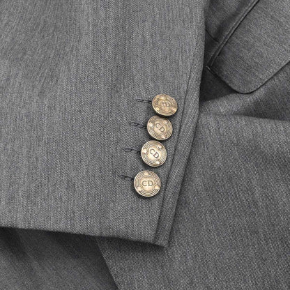 Christian Dior Single Breasted Jacket Gray