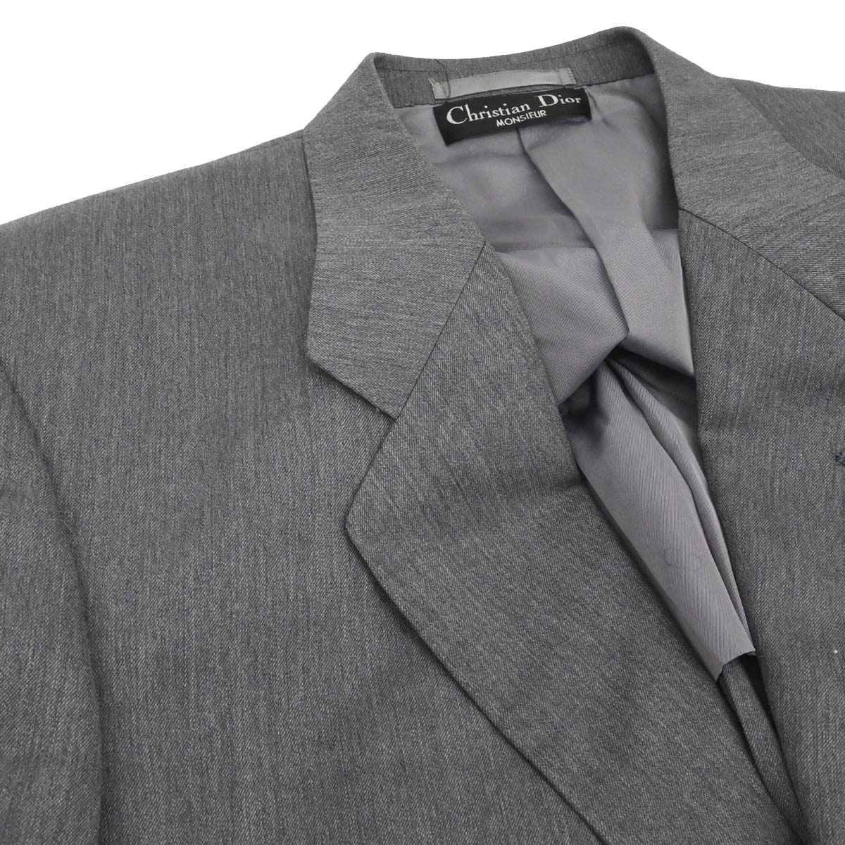 Christian Dior Single Breasted Jacket Gray