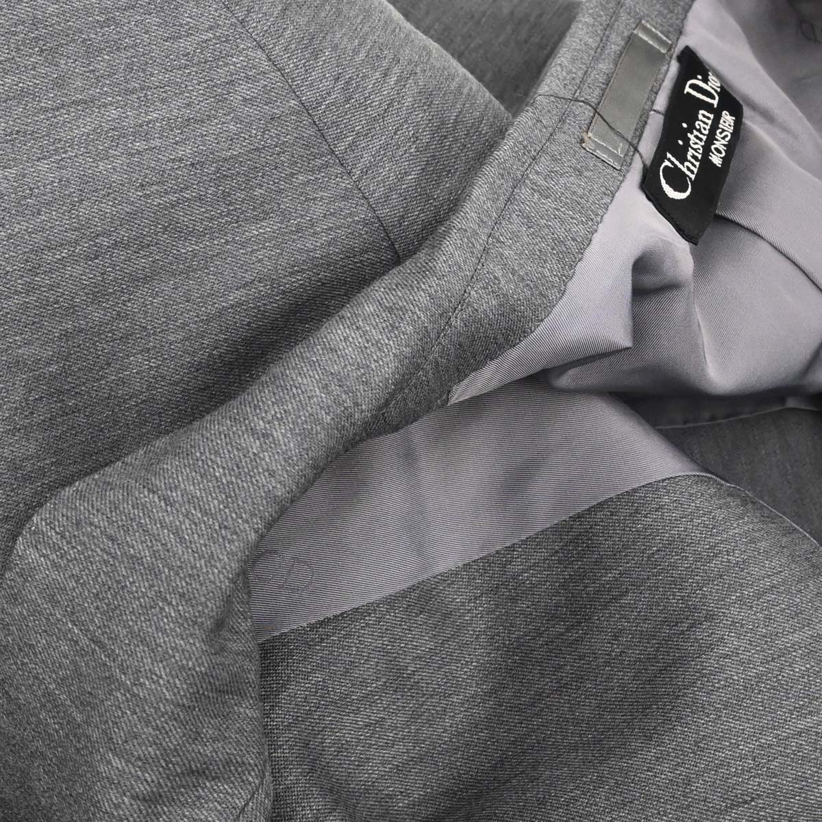 Christian Dior Single Breasted Jacket Gray