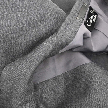 Christian Dior Single Breasted Jacket Gray