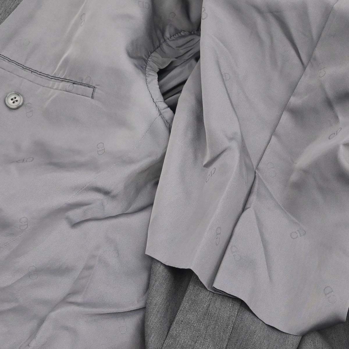 Christian Dior Single Breasted Jacket Gray