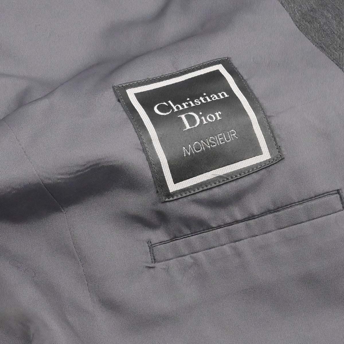 Christian Dior Single Breasted Jacket Gray