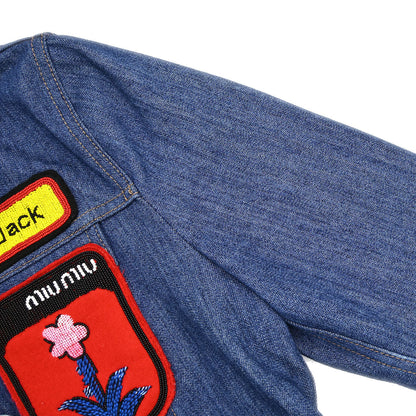 Miu Miu 2016 Single Breasted Jacket Denim Blue #38