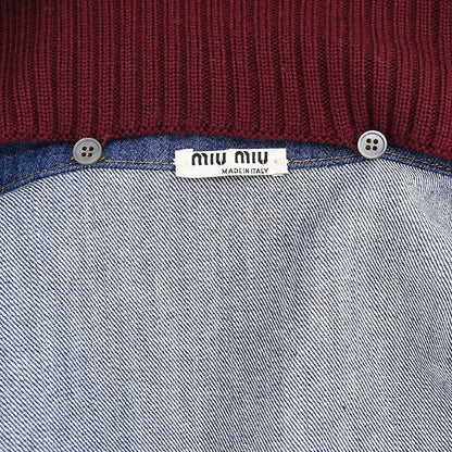 Miu Miu 2016 Single Breasted Jacket Denim Blue #38