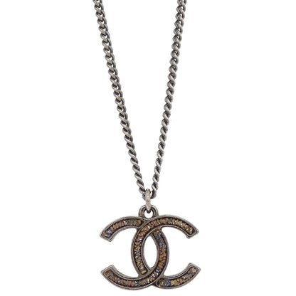 Chanel CC Chain Necklace Silver A15P
