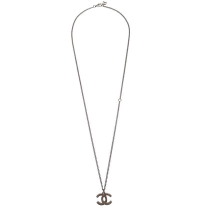 Chanel CC Chain Necklace Silver A15P