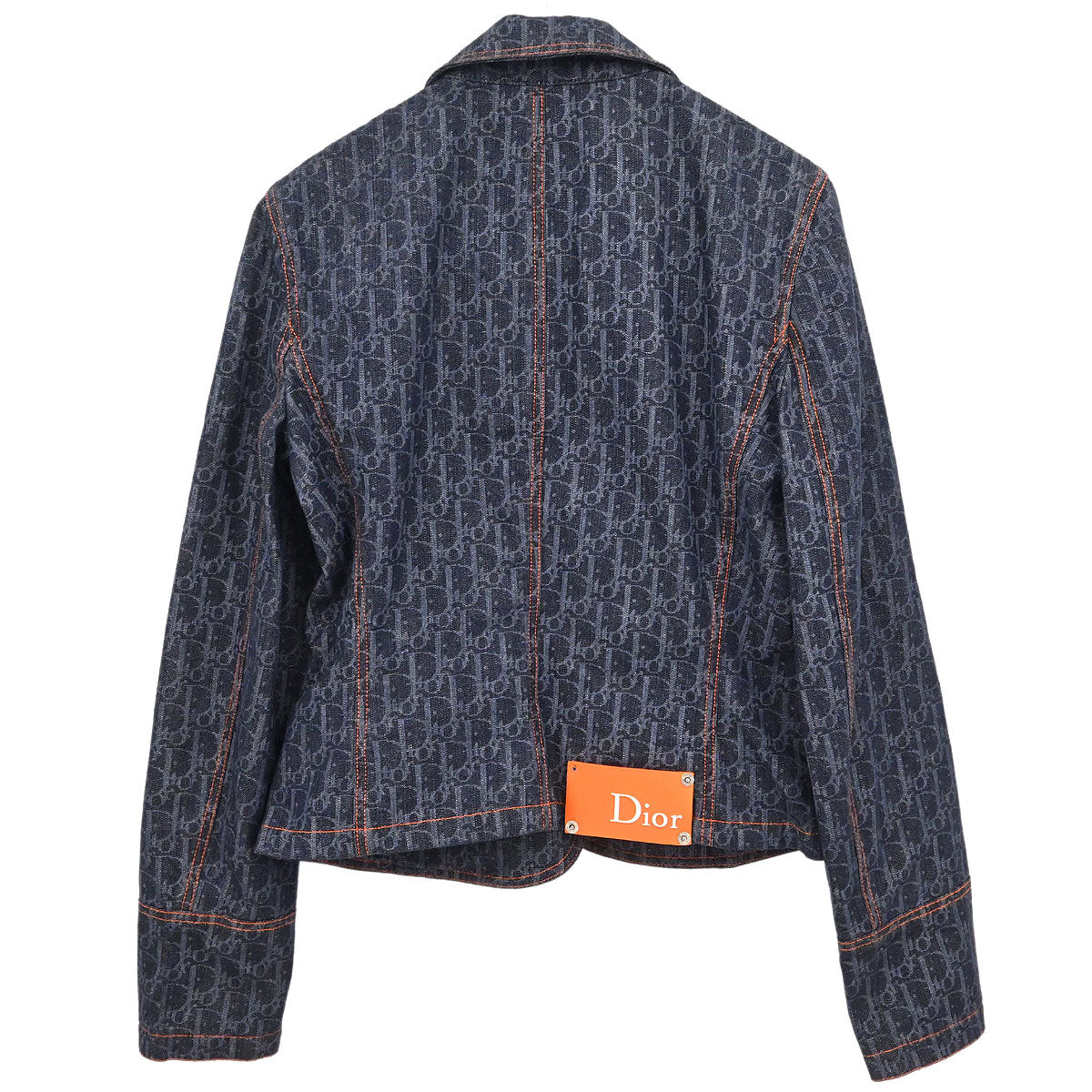 Christian Dior 2006 Single Breasted Denim Trotter Jacket Navy #40