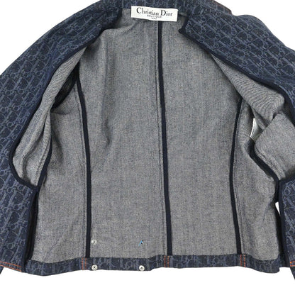 Christian Dior 2006 Single Breasted Denim Trotter Jacket Navy #40