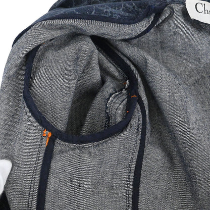 Christian Dior 2006 Single Breasted Denim Trotter Jacket Navy #40