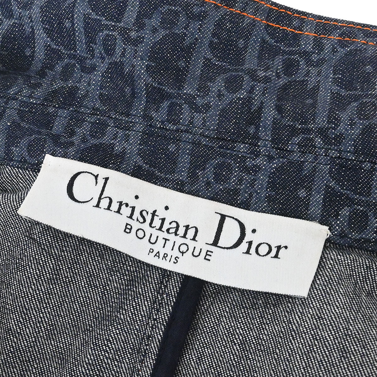 Christian Dior 2006 Single Breasted Denim Trotter Jacket Navy #40