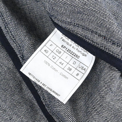 Christian Dior 2006 Single Breasted Denim Trotter Jacket Navy #40