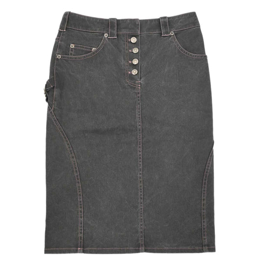 Christian Dior 2003 Denim Skirt Gray #36