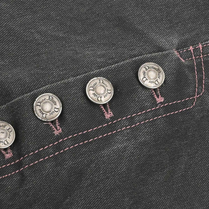 Christian Dior 2003 Denim Skirt Gray #36