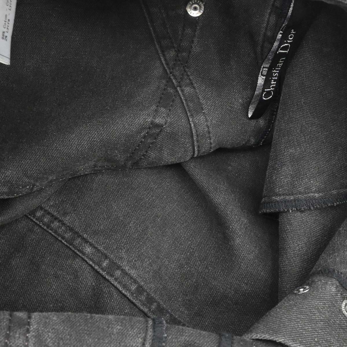 Christian Dior 2003 Denim Skirt Gray #36