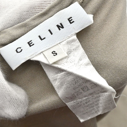Celine Short Sleeve T-shirt Top Beige #S