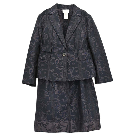 Celine Setup Suit Jacket Skirt Black #38 #36