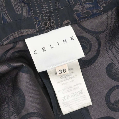 Celine Setup Suit Jacket Skirt Black #38 #36