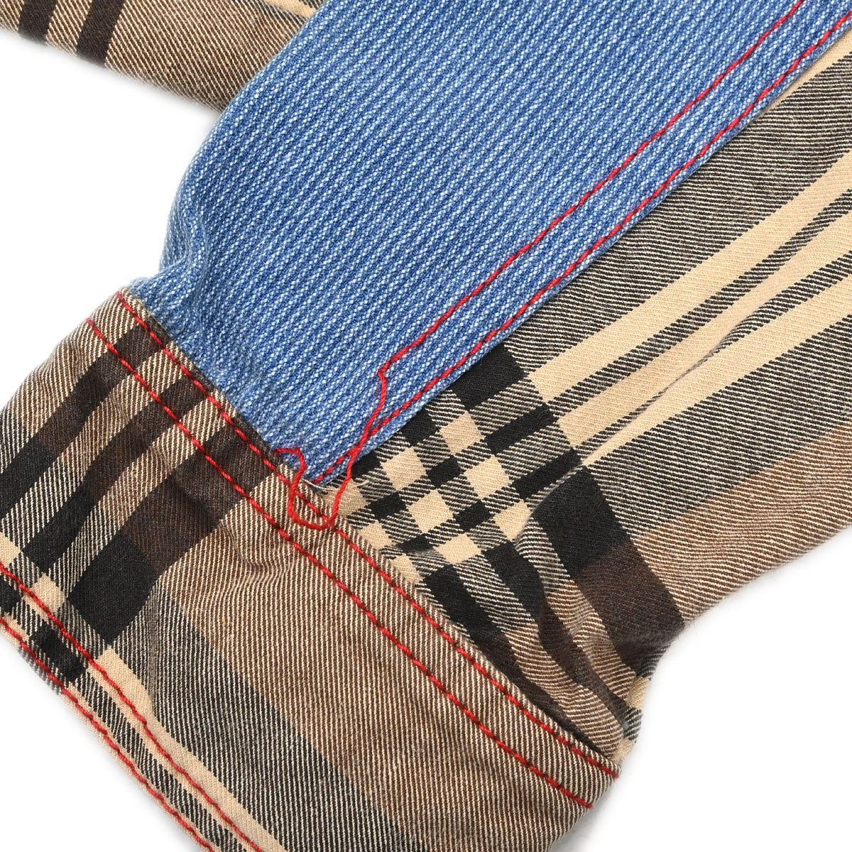Christian Dior 2004 Jacket Check Denim Beige #40