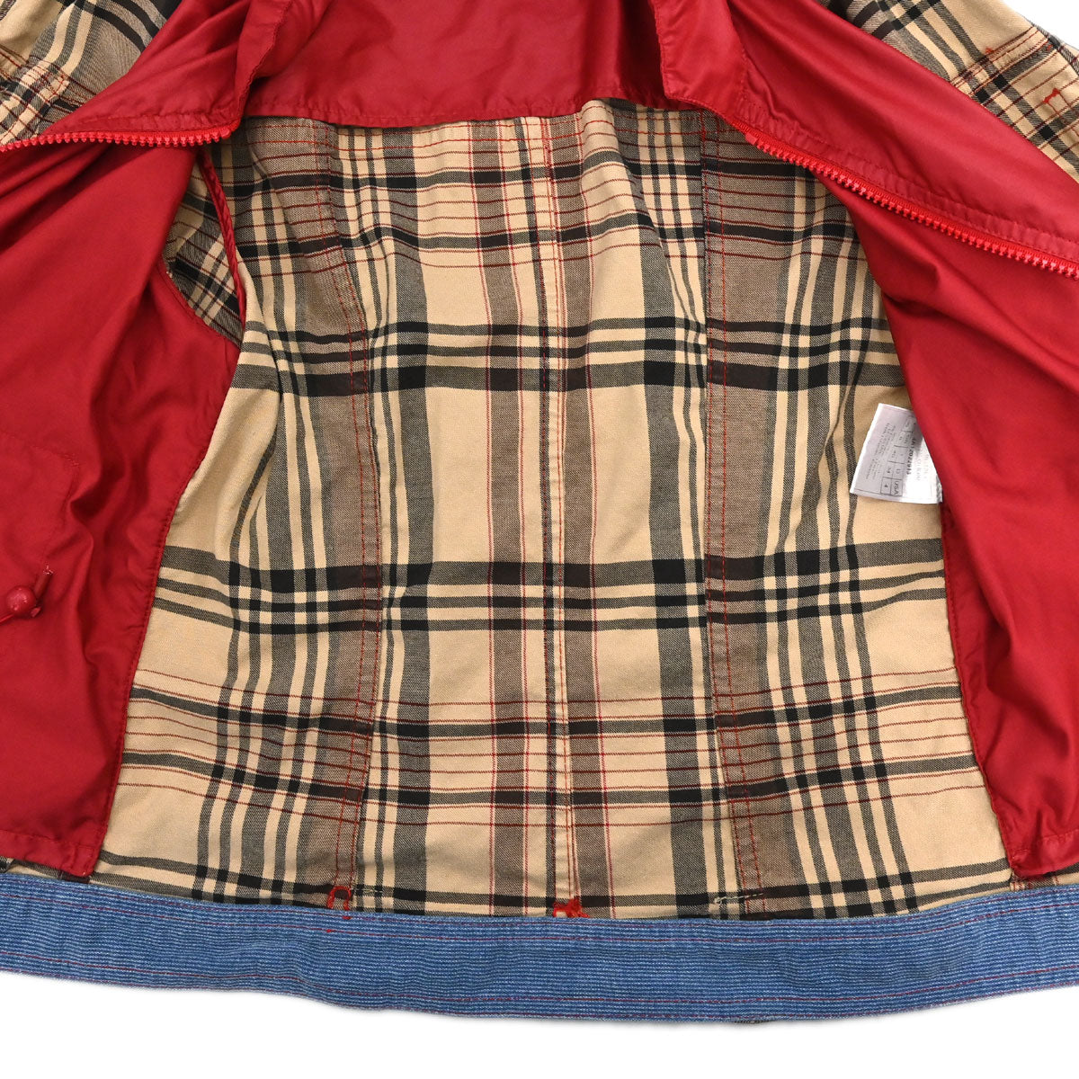 Christian Dior 2004 Jacket Check Denim Beige #40