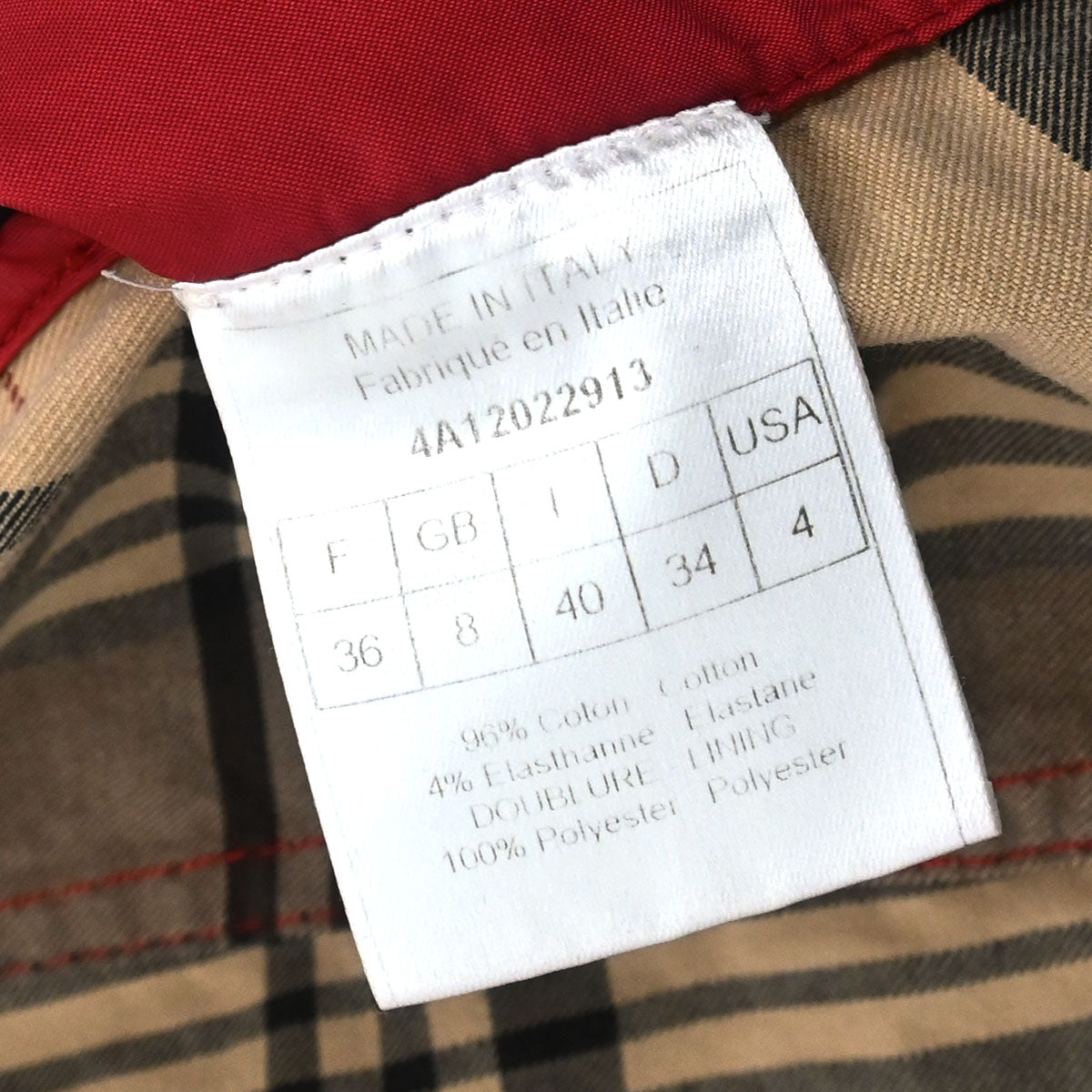 Christian Dior 2004 Jacket Check Denim Beige #40