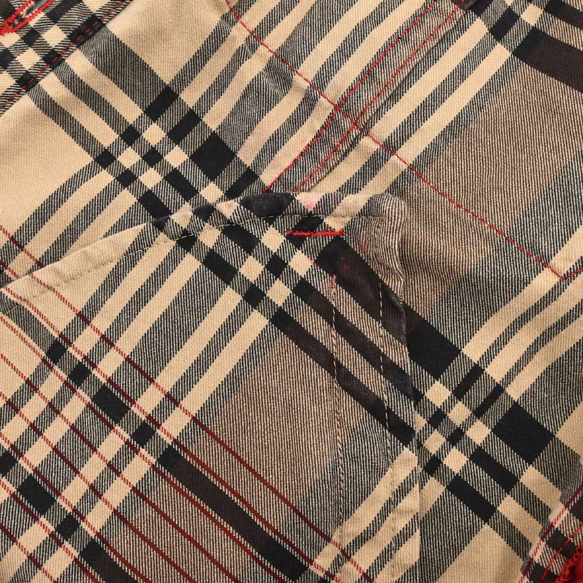 Christian Dior 2004 Jacket Check Denim Beige #40