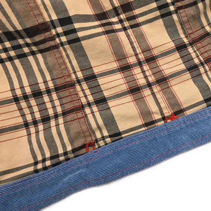 Christian Dior 2004 Jacket Check Denim Beige #40