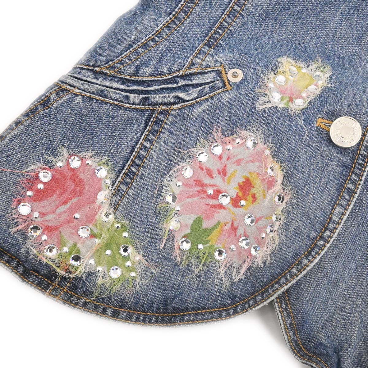 Christian Dior 2005 Single Breasted Denim Jacket Blue #42