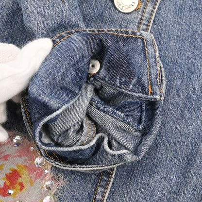 Christian Dior 2005 Single Breasted Denim Jacket Blue #42