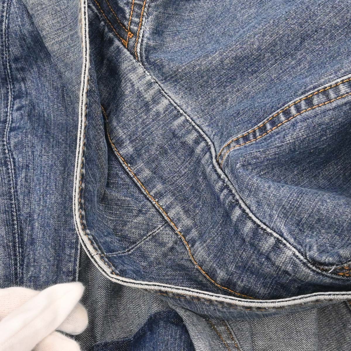 Christian Dior 2005 Single Breasted Denim Jacket Blue #42