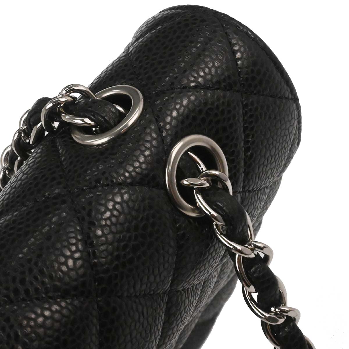 Chanel Black Caviar Medium Classic Double Flap Shoulder Bag