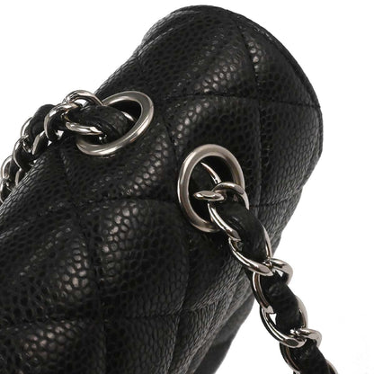 Chanel Black Caviar Medium Classic Double Flap Shoulder Bag
