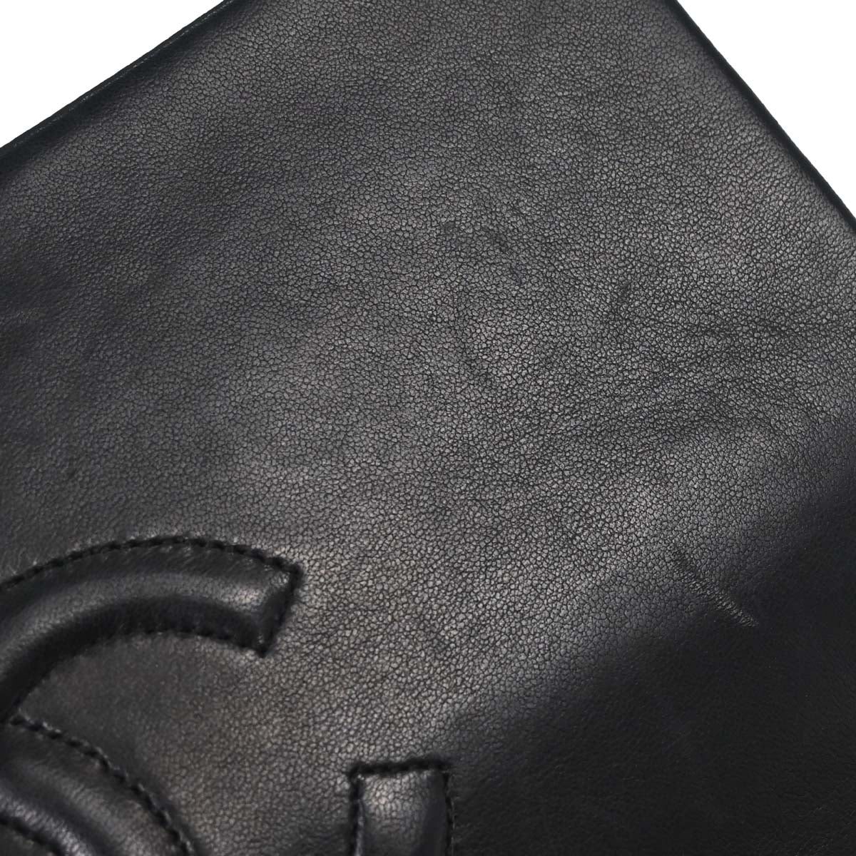 Chanel 1989-1991 Black Lambskin Turnlock Small Full Flap Shoulder Bag
