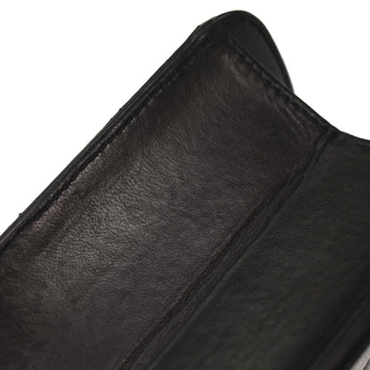 Chanel Black Lambskin Turnlock Small Half Flap Shoulder Bag