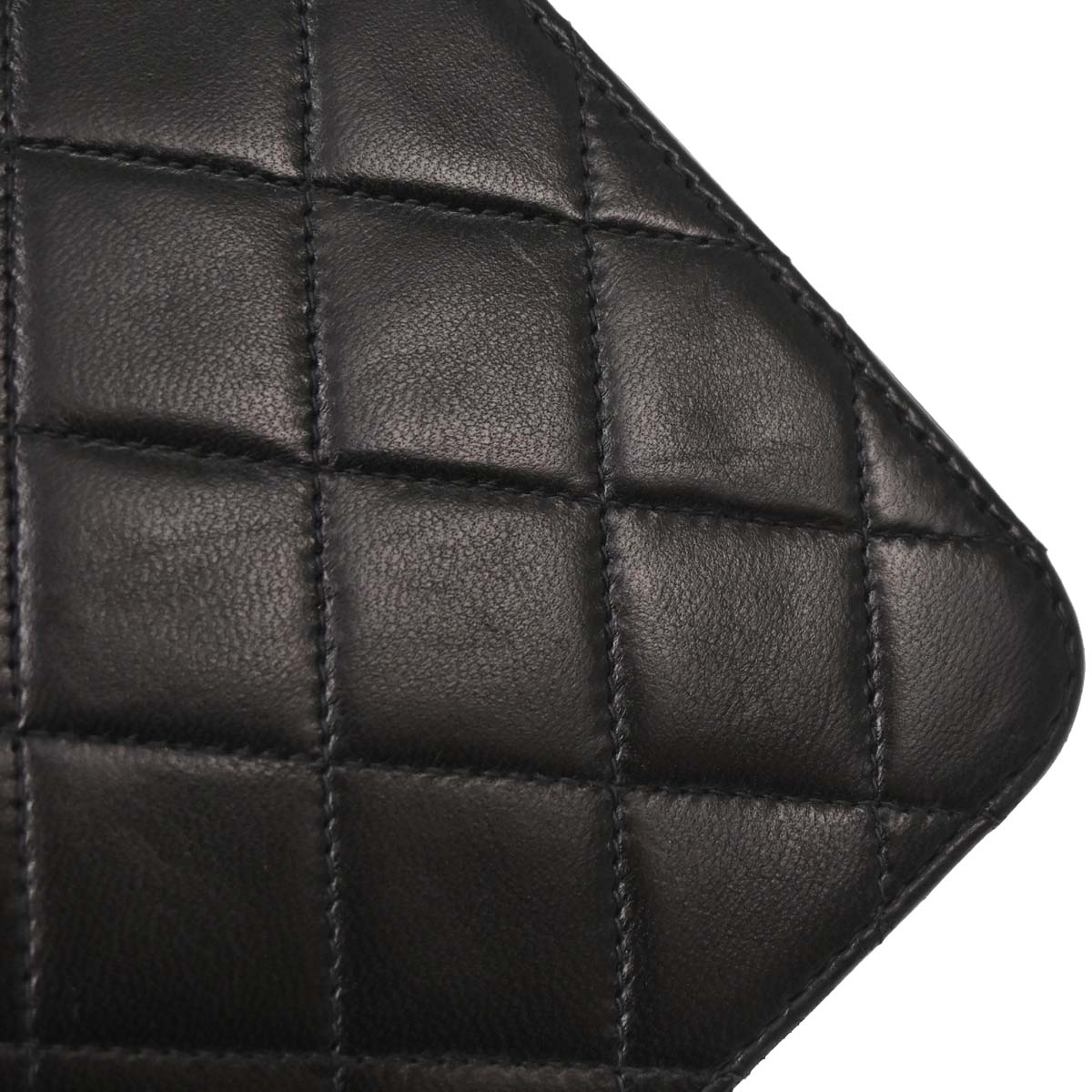 Chanel Black Lambskin Turnlock Small Half Flap Shoulder Bag