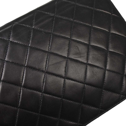 Chanel Black Lambskin Turnlock Small Half Flap Shoulder Bag