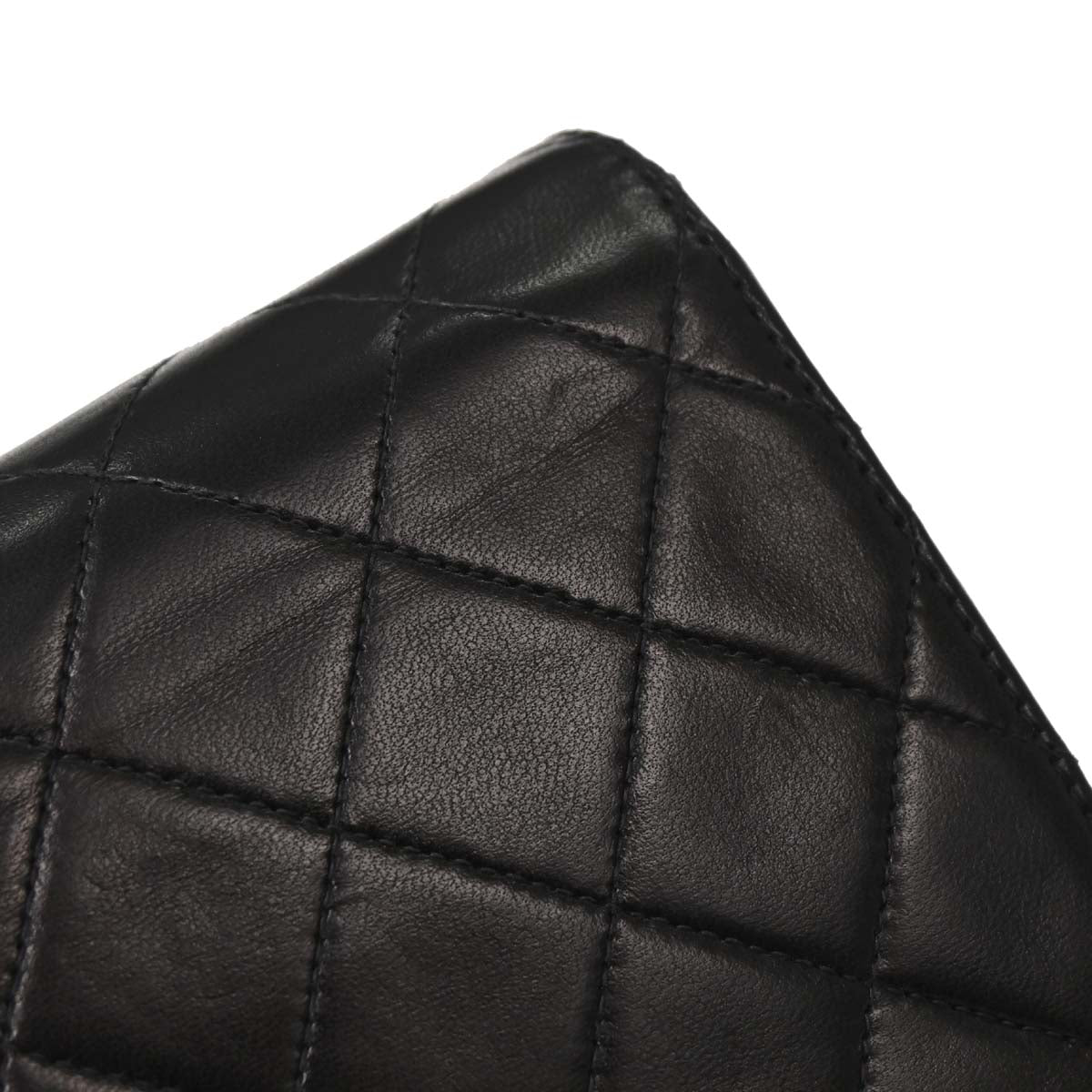 Chanel Black Lambskin Turnlock Small Half Flap Shoulder Bag