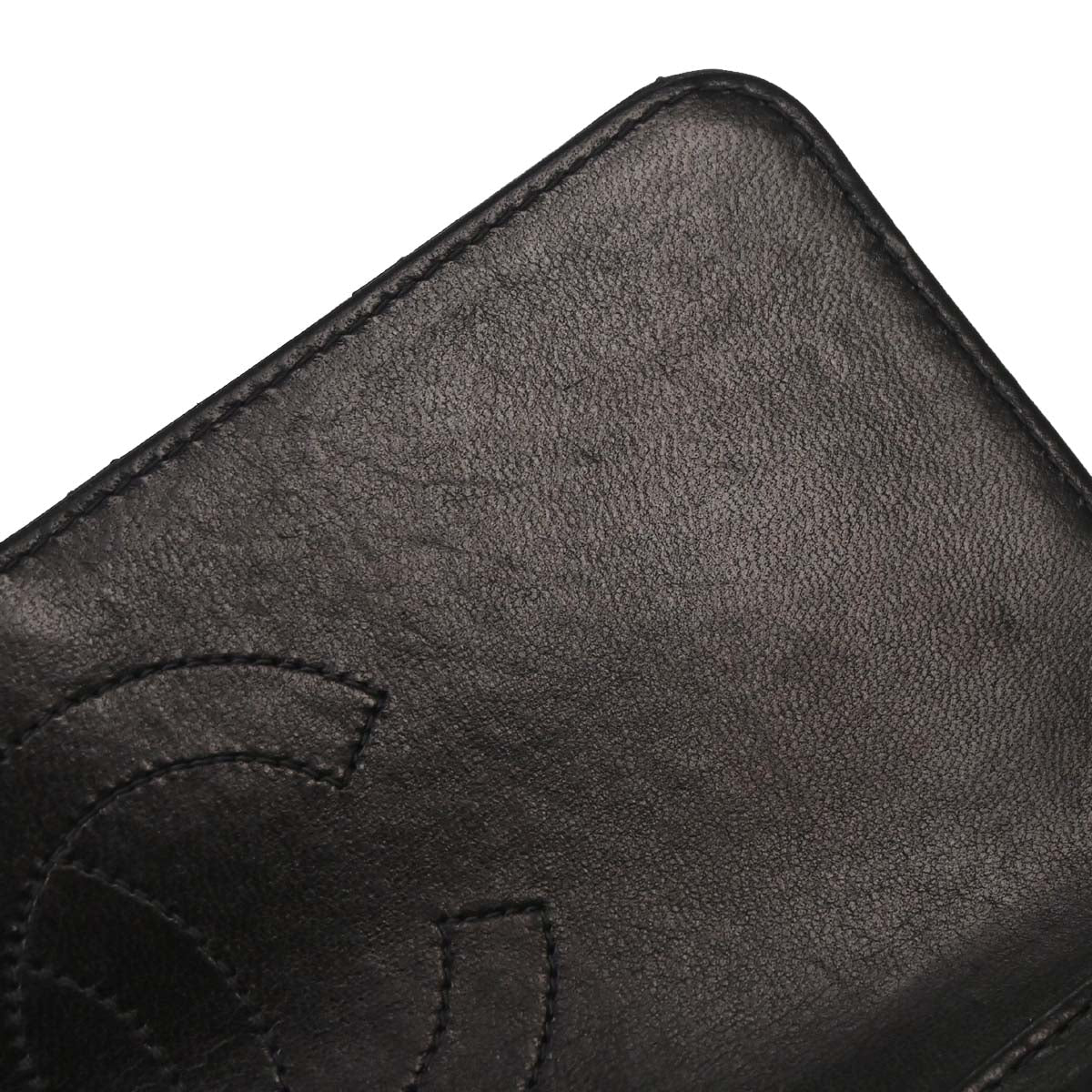 Chanel Black Lambskin Turnlock Small Half Flap Shoulder Bag