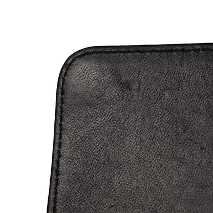 Chanel Black Lambskin Turnlock Small Half Flap Shoulder Bag