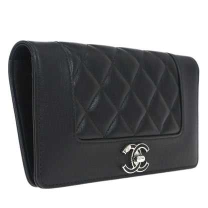 Chanel Black Calfskin Wallet