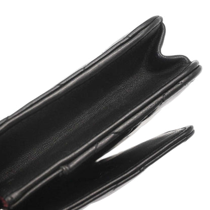 Chanel Black Lambskin Classic WOC Wallet on Chain Bag