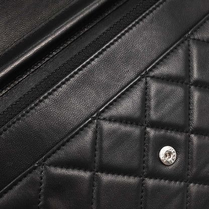 Chanel Black Lambskin Classic WOC Wallet on Chain Bag