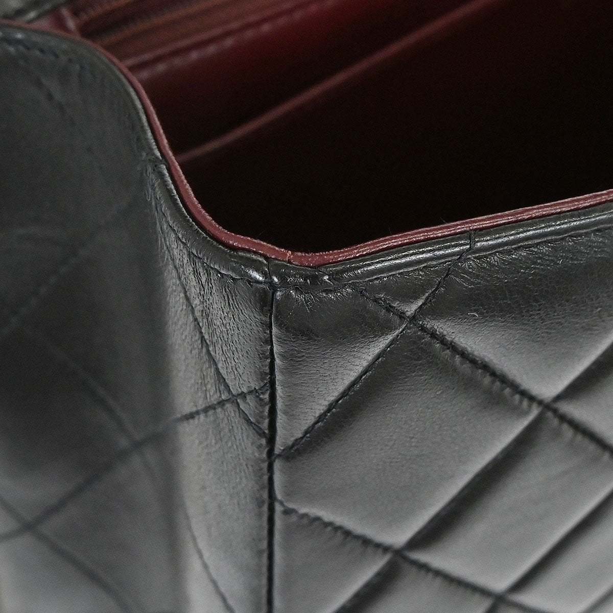 Chanel Black Lambskin Classic Flap Jumbo Shoulder Bag