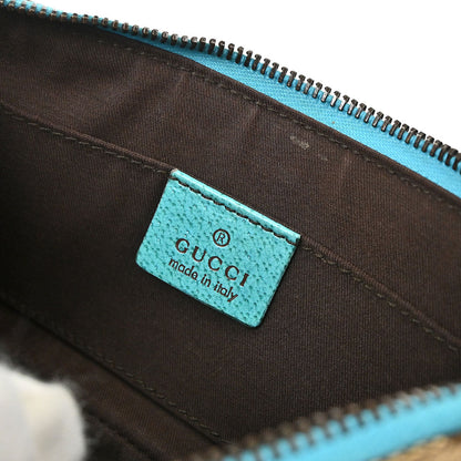 Gucci Beige Blue Canvas GG Chain Handbag