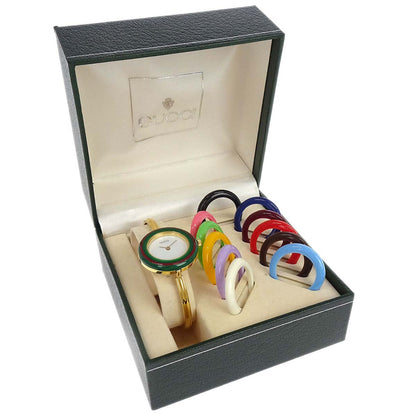 Gucci 11/12.2 Change Bezel Chameleon Quartz Watch SS