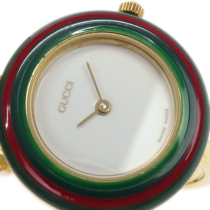 Gucci 11/12.2 Change Bezel Chameleon Quartz Watch SS