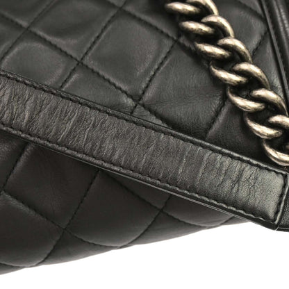 Boy Chanel Black Lambskin Medium Shoulder Bag