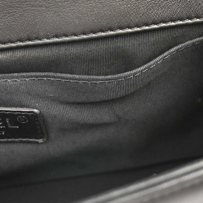 Boy Chanel Black Lambskin Medium Shoulder Bag