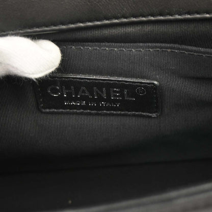 Boy Chanel Black Lambskin Medium Shoulder Bag