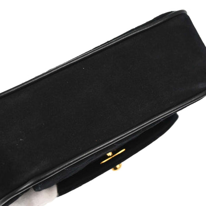 Chanel Black Suede Shoulder Bag
